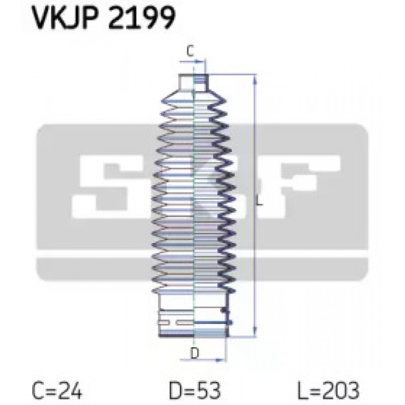 VKJP 2199 SKF - Пильовик привідного валу